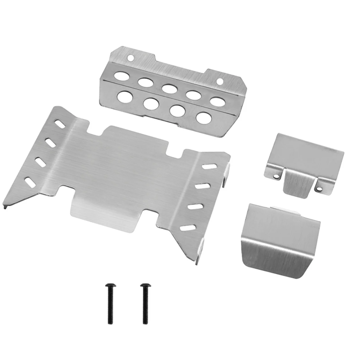 Stainless Steel Front and Rear Chassis Armor Protector for RGT EX86020 86020 LC71 1/10 RC Car Upgrade Parts