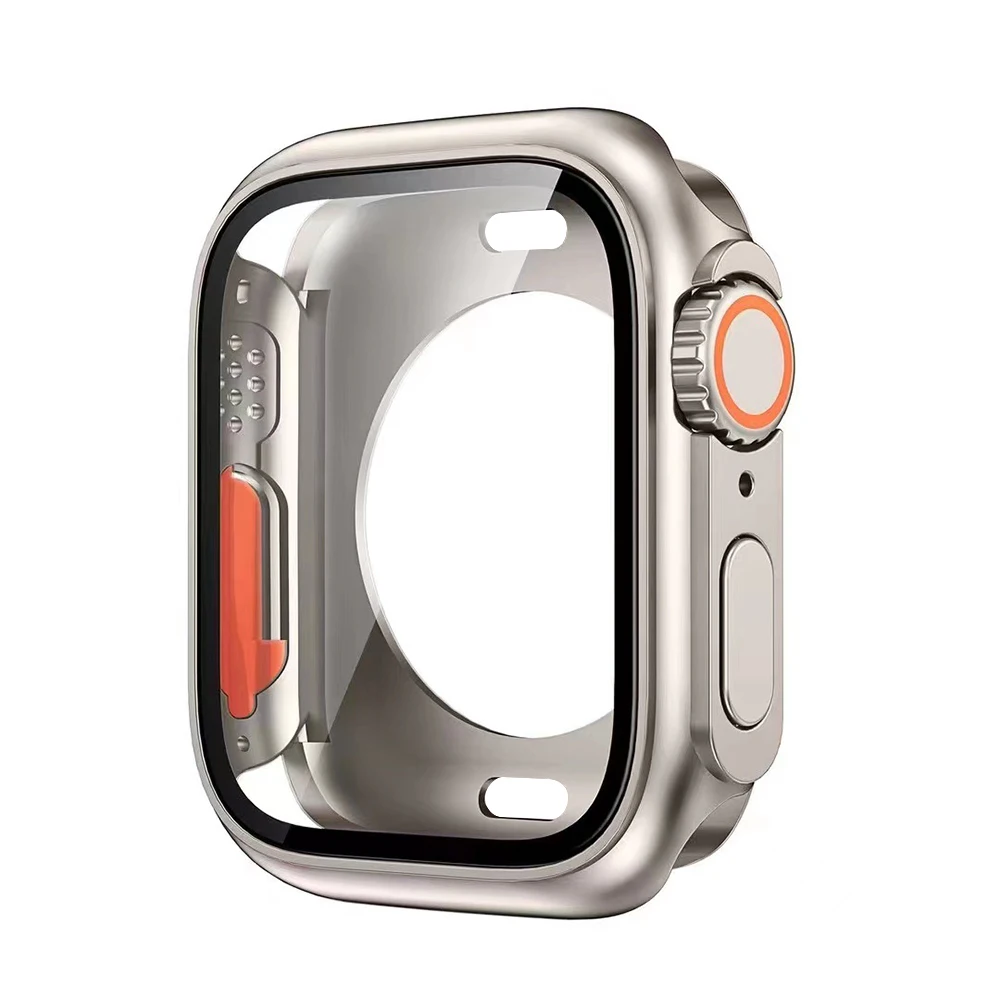 Screenprotector voor Apple Watch Case 46mm 45mm 44mm 40mm 41mm 42mm Veranderen naar Ultra Hard Cover voor iWatch 11 10 9 8 7 6 5 4 SE