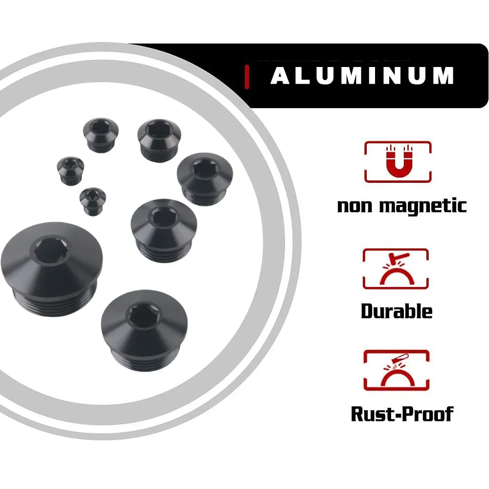 Aluminum-3AN -4AN -6AN -8AN -10AN -12AN -16AN -20AN ORB Socket Hex O-Ring Boss Plug