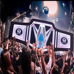 multicolor King gold belt LED bottle presenter sign VIP display champagne glorifier for night club bar party Lounge