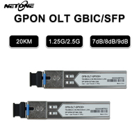 NETONE GPON OLT GBIC 9dB SFP GPON OLT SFP  2.5G 1.25G 20km C++++  GBIC Compatible with ZTE Huawe Fiberhome OLT