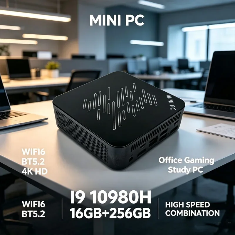 New Mini PC Intel Core I9-10980HK | 16GB/32GB DDR4 RAM 1TB/2TB M.2 SSD 4K UHD Triple Display Gaming Office Mini Desktop Computer