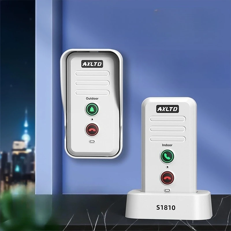 S1810 Campanello citofono vocale bidirezionale Campanello senza fili 1st-4th Floor Citofono bidirezionale Standby lungo Distanza wireless 300M