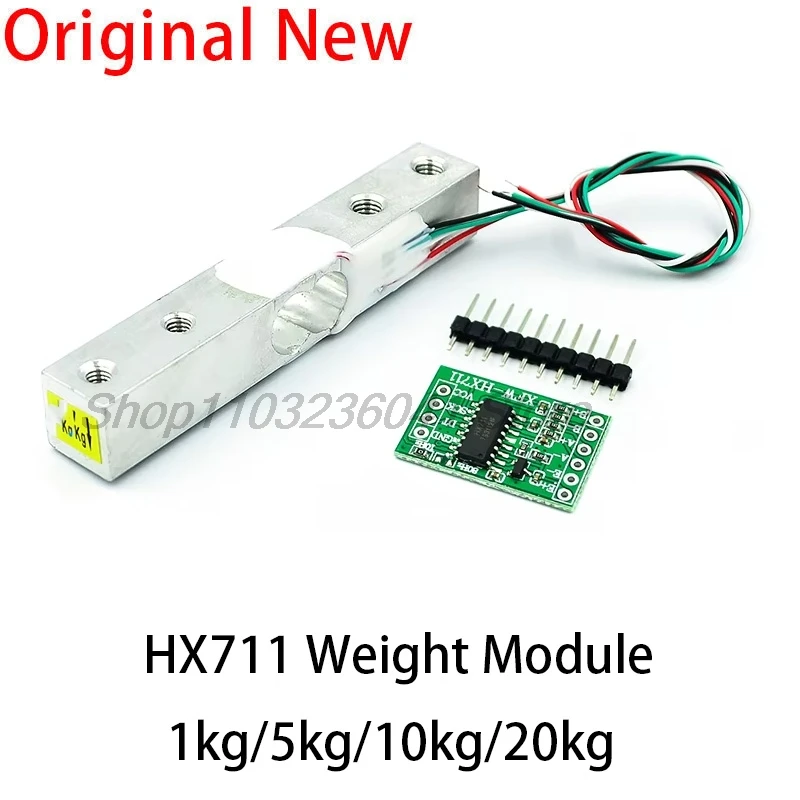 Load Cell 1KG 2KG 5KG 10KG 20KG HX711 AD Module Weight Sensor Electronic Scale Aluminum Alloy Weighing Pressure Sensor