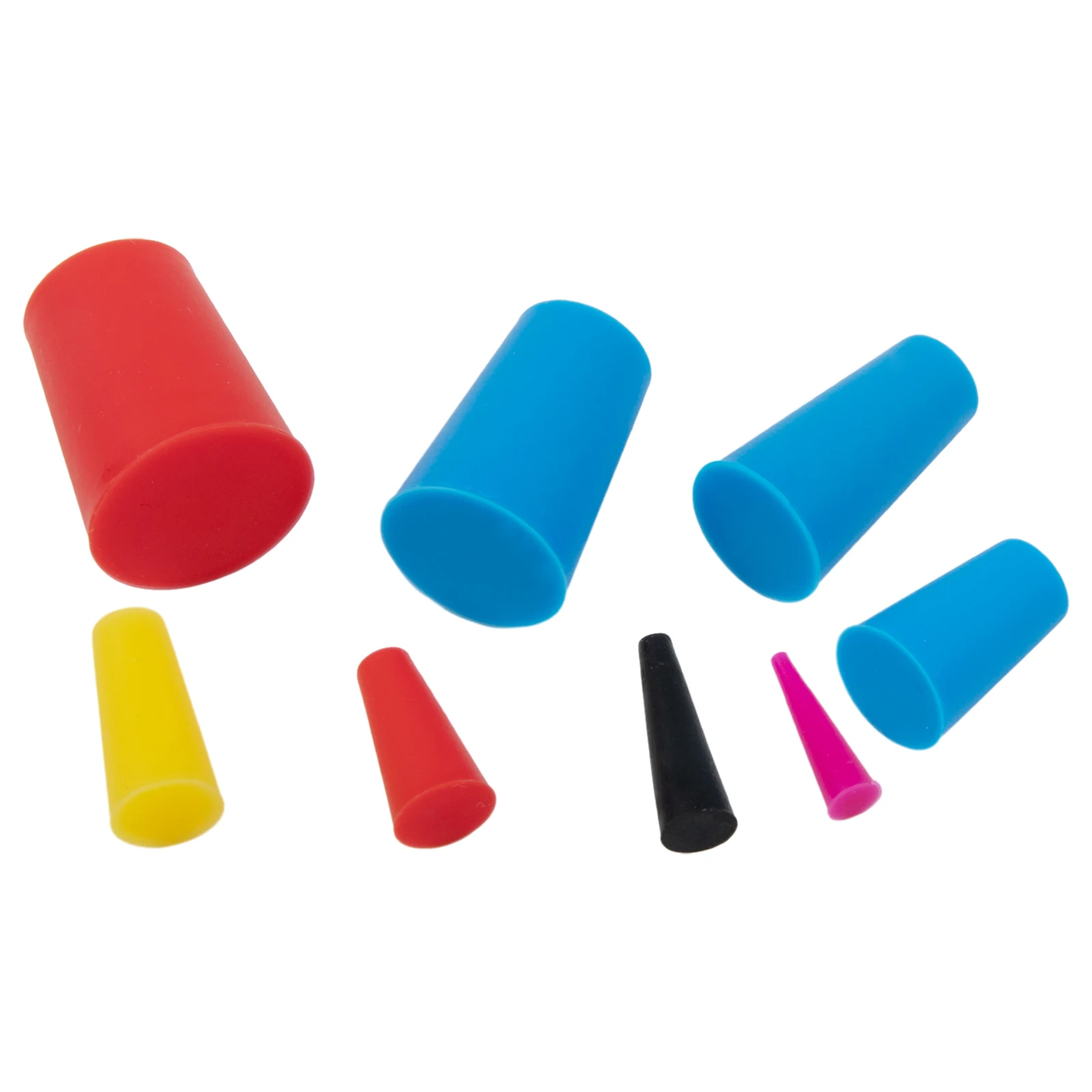 105 Pieces Silicone Cone Masking Kit Designed for High Temperature Use in Powder Coating Anodizing and Electroplating