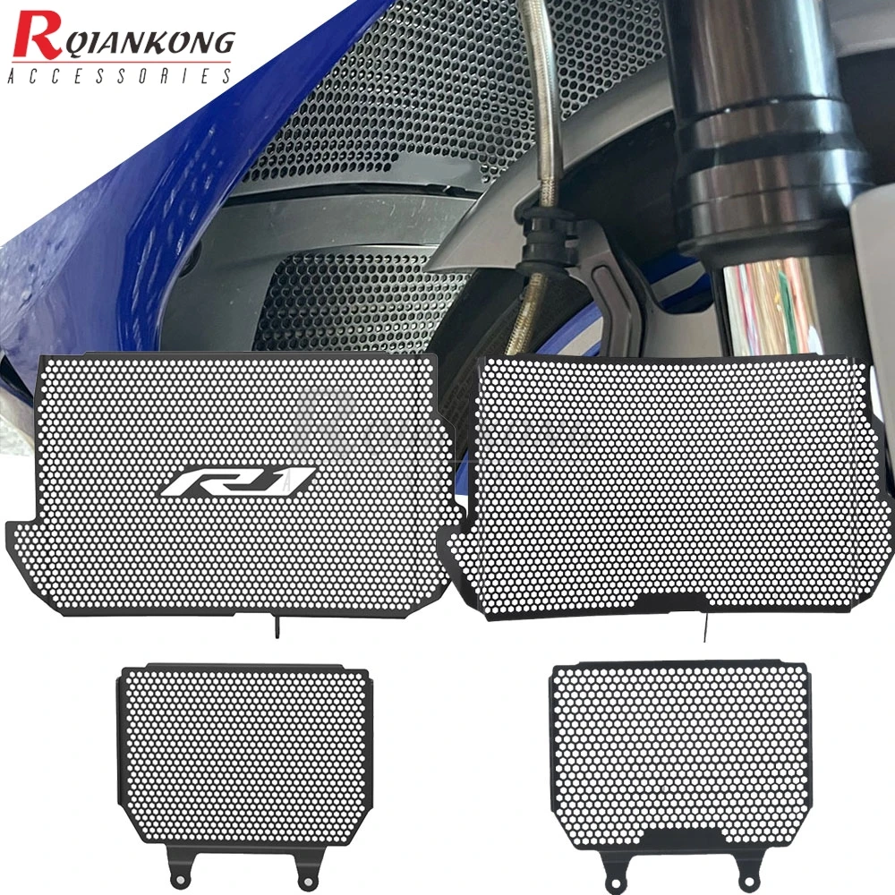 

Motorcycle Radiator Grille YZF R1 Oil Cooler Guards For Yamaha YZFR1 YZF-R1 2015 2016 2017 2018 2019 2020 2021 2022 2023 2024