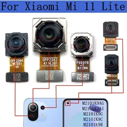 Front Rear Camera Module For Xiaomi Mi 11 Lite 4G 5G Frontal Selfie Front Back Main Camera Flex Cable Spare Parts