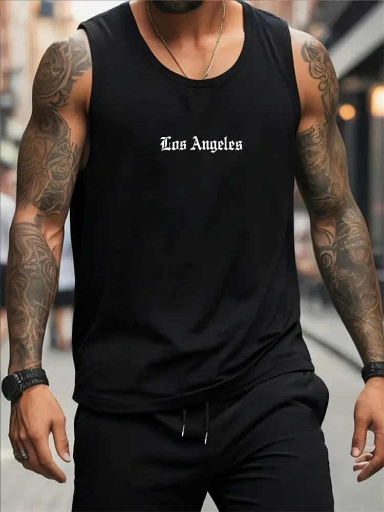 New Trend Men's Pull-Over Crew Neck Vest Mesh Fitness Breathable Vest Blazer Men's Quick Drying Sweat Absorption T-Shirt