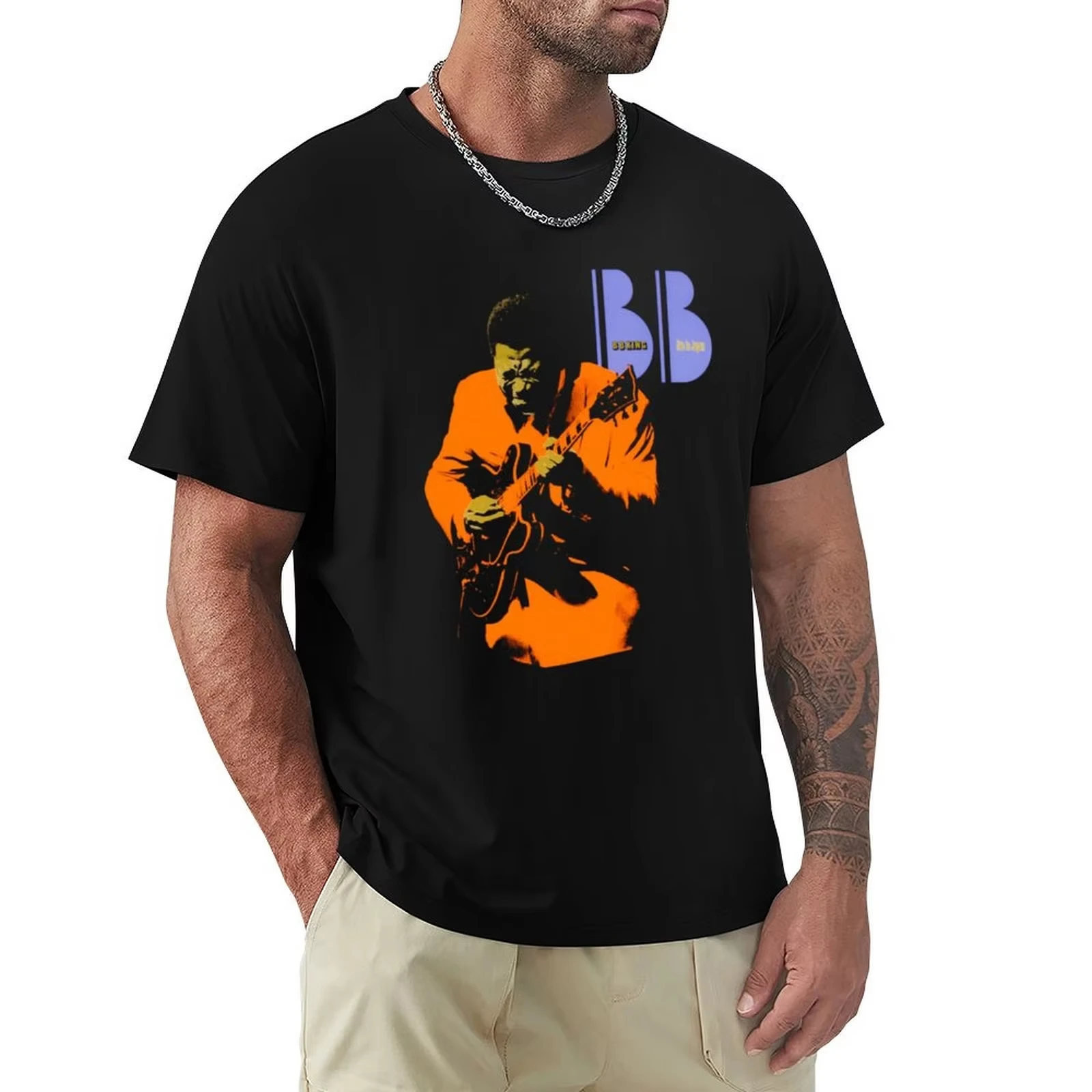 

sherk BB KING T-Shirt Short sleeve tee graphic tee shirt custom shirt graphics men workout shirt