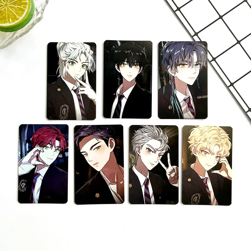 Idol EN- Lomo College Style Photo Print Photocards, cartões pequenos, cartões postais coletar, presentes fãs periféricos, moda, 7pcs