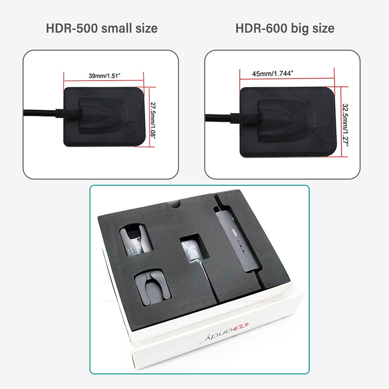 디지털 구강 엑스레이 센서 고해상도 치과 엑스레이 센서 이미징 시스템, HDR 500C 600C 센서, USB 플래시 드라이브 포함