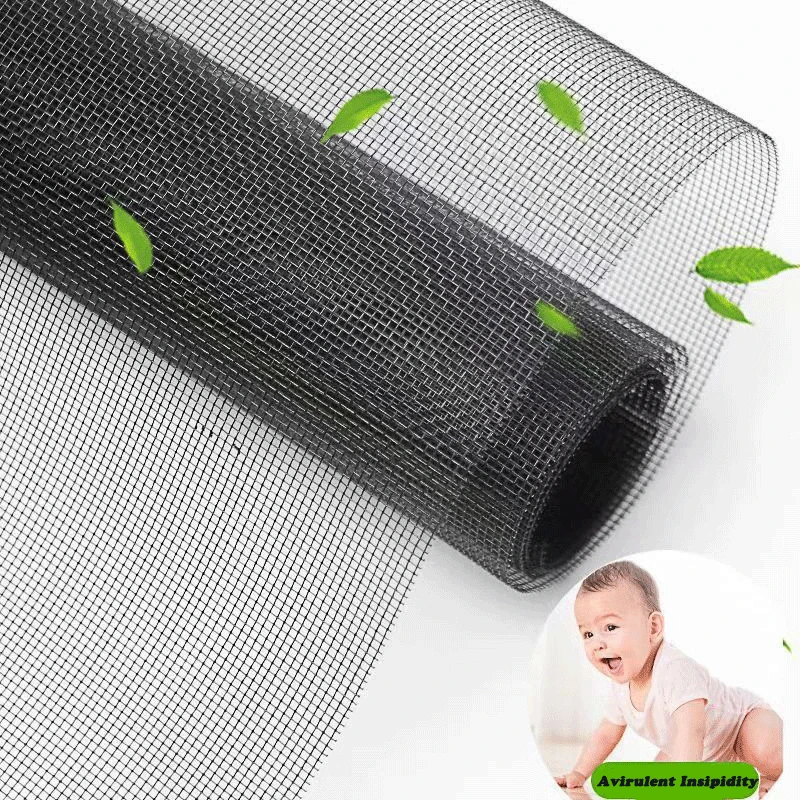 Customizable screen windows, household self installed mosquito nets, self-adhesive screen window curtains, new zipper gray