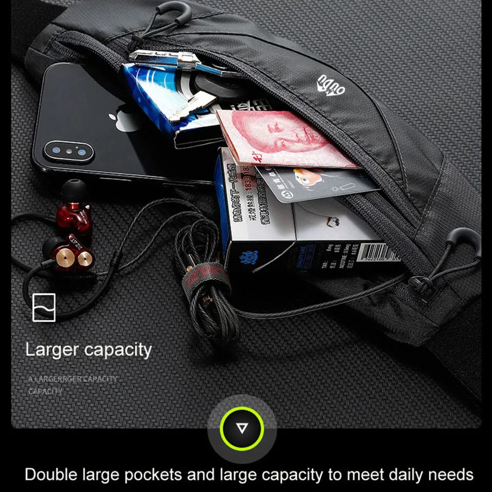 LOOGDEEL Fanny Pack étanche 7 "sac pour téléphone portable Mini Sports de plein air course randonnée Invisible étanche pour hommes et femmes