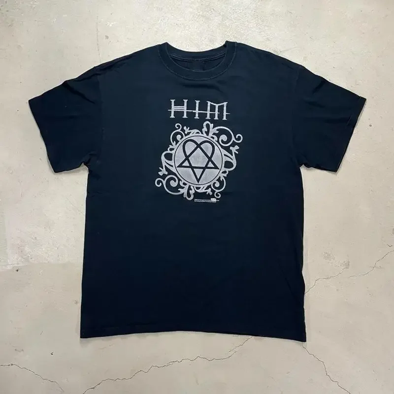 HIM Rock Band Heartagram Reprinted T Shirt FULL SIZE S 5XL ET925