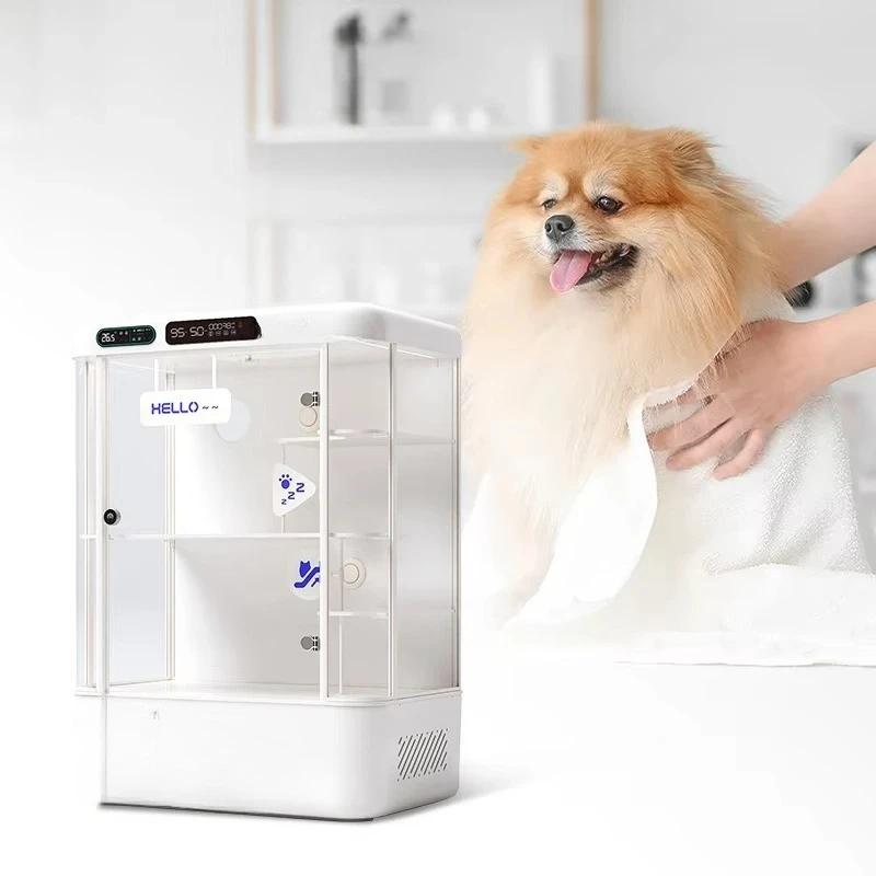 Mini Veterinary Cabin Sterilization Recirculating Ventilation System for Dog Cage Pet Smart Oxygen Chamber 99%