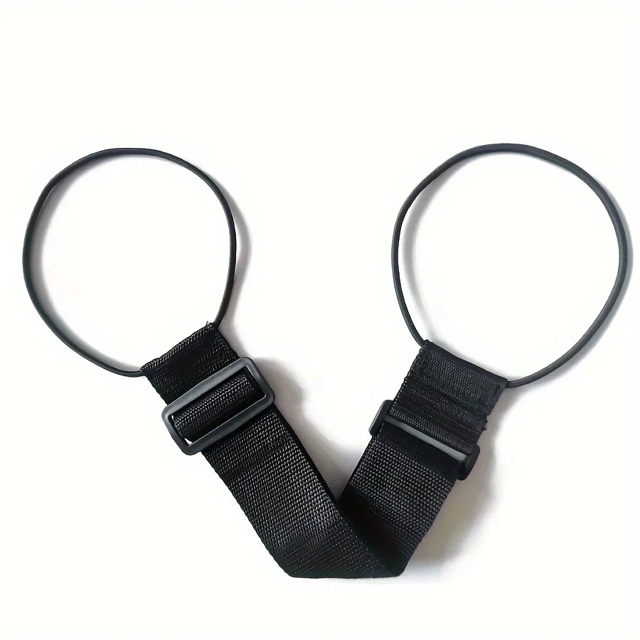 荷物用調節可能なトラベルベルト 1 個 - 機内持ち込みバッグ用バンジー付き弾性スーツケースストラップ - 空港旅行アクセサリー