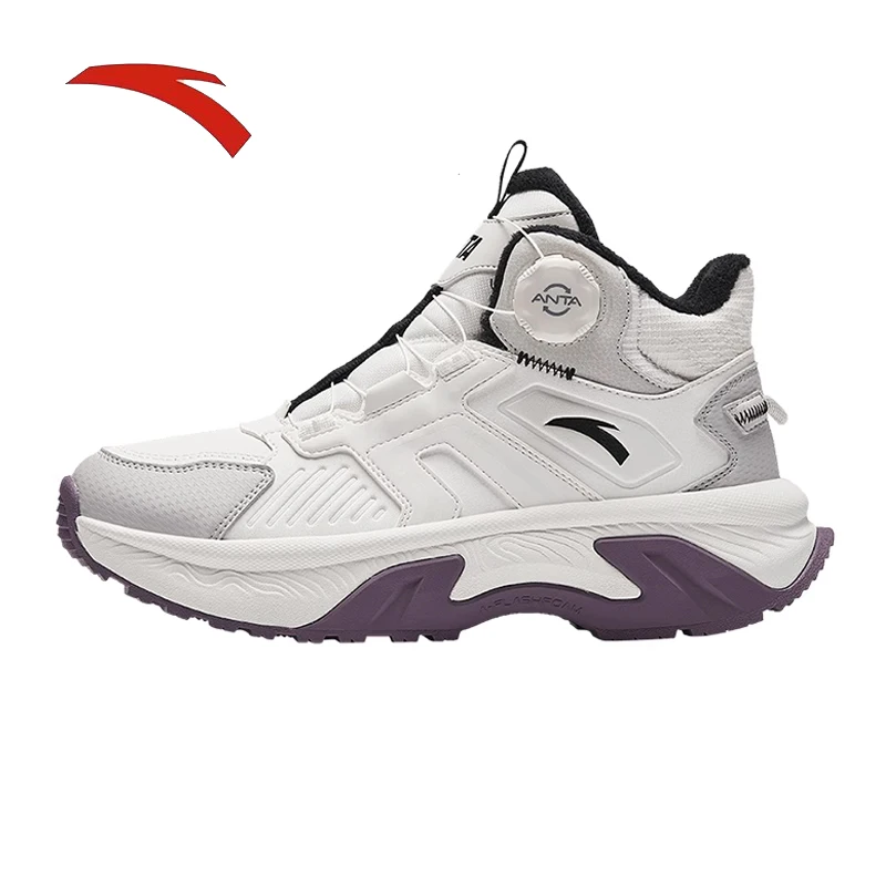 

ANTA Boundless Velvet Warm High Top Cotton Shoes for Women 2025 Winter New Thickened Sports Shoes