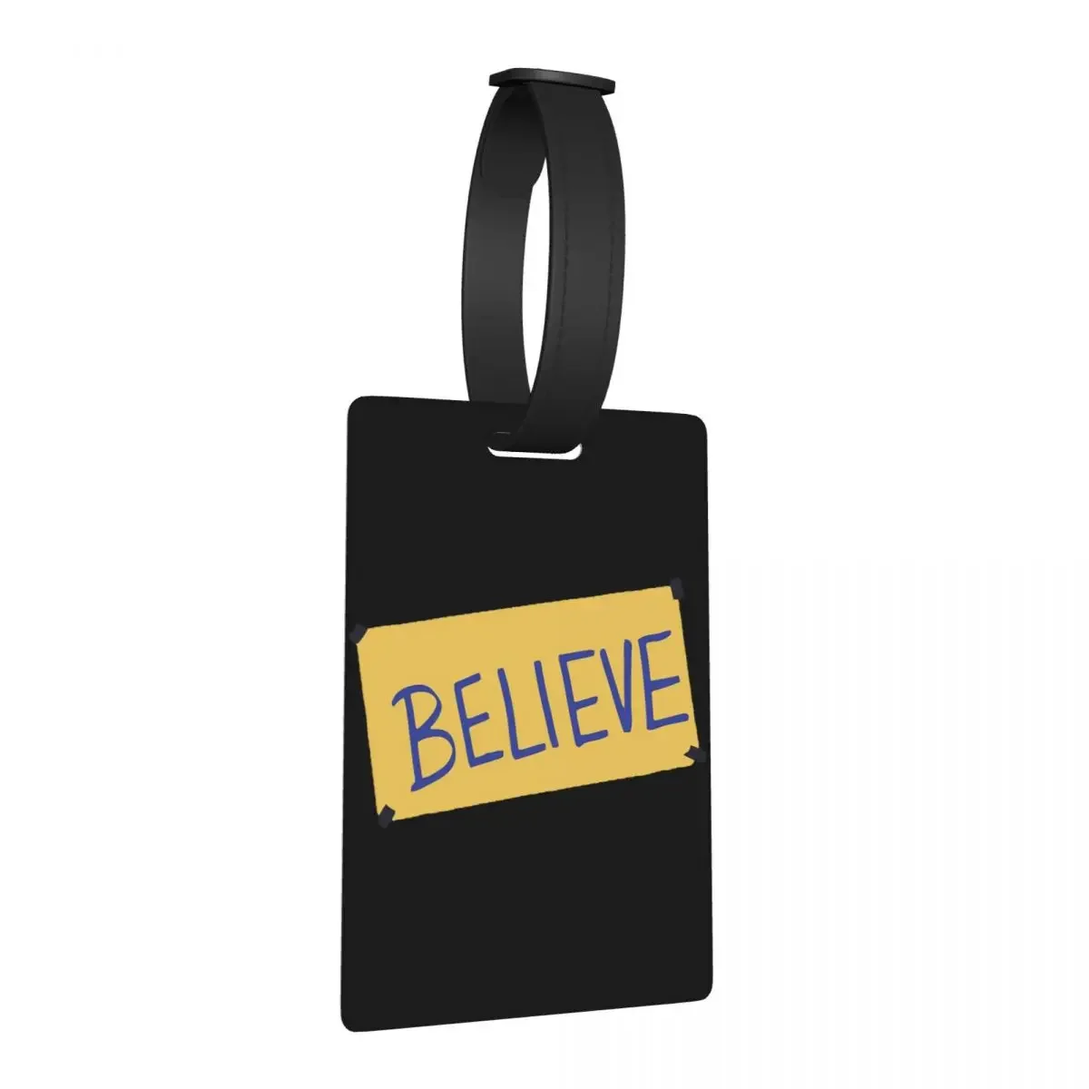 

Ted Lasso-Believe Luggage Tags Suitcase Accessories Travel Cute Baggage Boarding Tag Label Holder ID Name Address