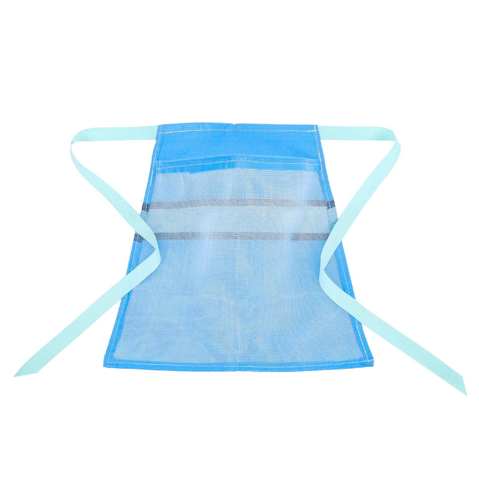 

Picking Bag Blue Small Size Portable Apron Outdoor Fruit Vegetable Mushroom Foraging Bag Garden Tool Storage Pouch Durable Mesh