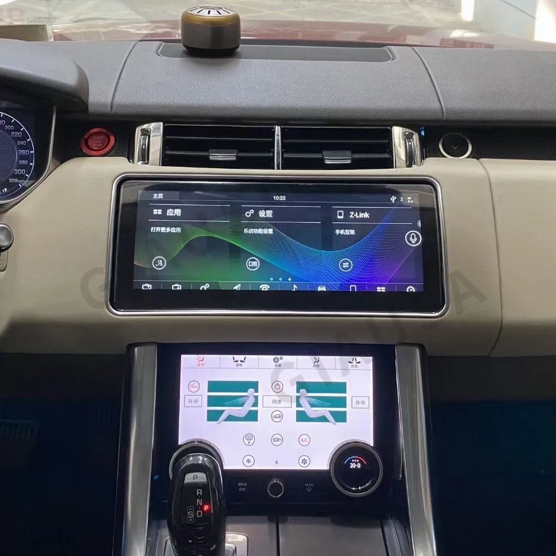 Radio samochodowe dla Land Rover Range Rover Vogue L405 2013-2018 Flip skórzany ekran Panel AC drugi pilot LCD Stereo Android odbiornik