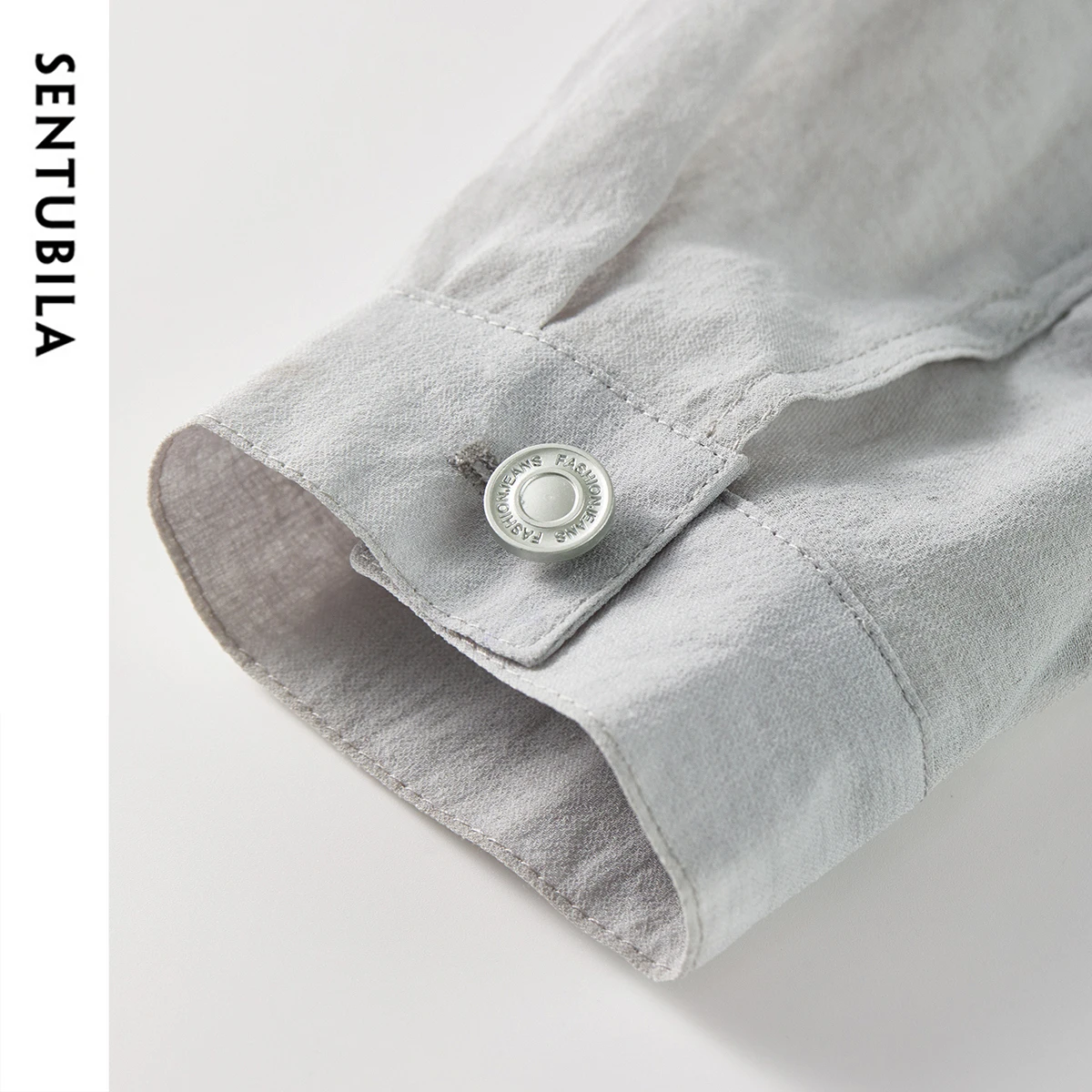 SENTUBILA court Jackes pour femmes 2025 automne à manches longues col rond fermeture éclair avant bureau dames décontracté mode manteau d'extérieur 52WO1818