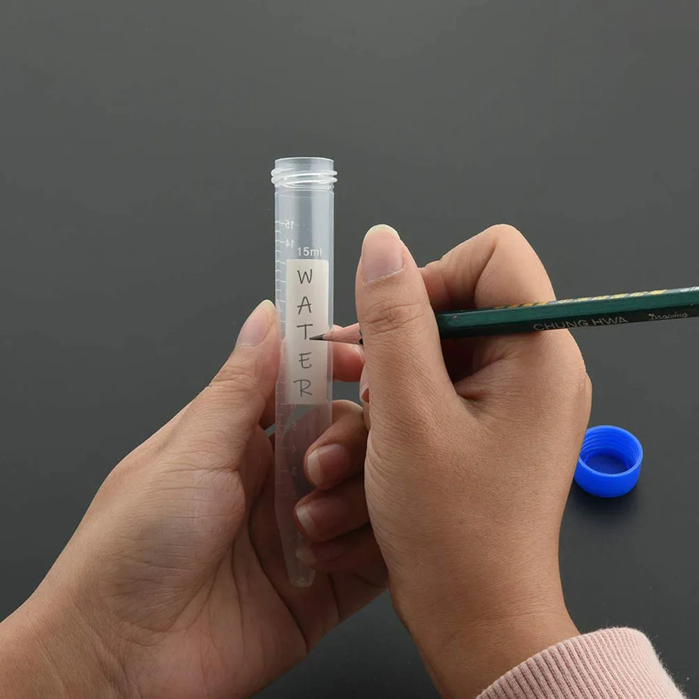 

Centrifugal Tube Set Plastic Test Tubes with Cover Rack Chemistry Experiment Equipment Lid Science