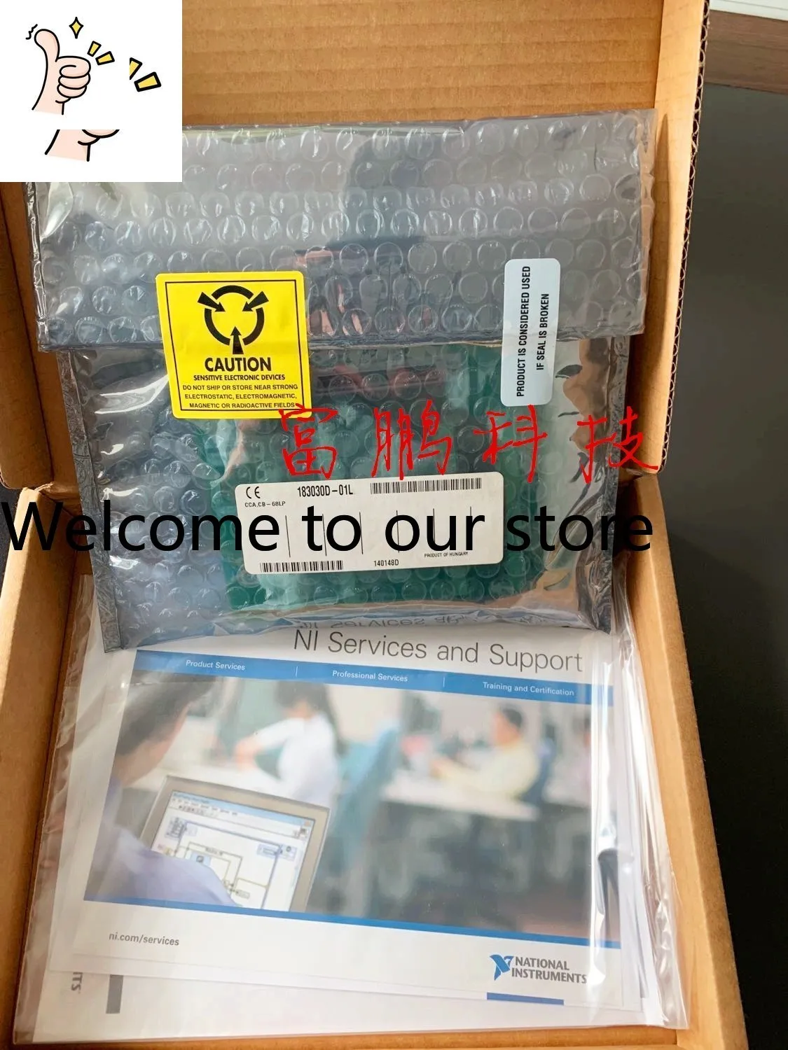 Newly Imported, US NI CB-68LP Unshielded 68-pin I/O Junction Box 777145-01