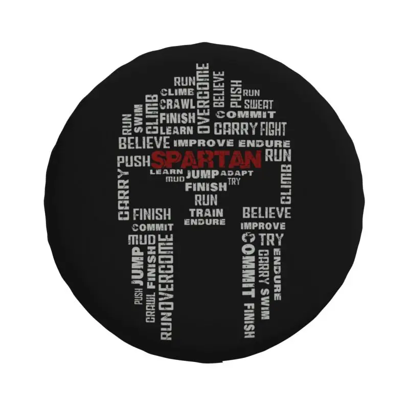 Spartan Race Helmet Spare Tire Cover for Jeep Wrangler Sparta Spirit 4WD 4x4 SUV Car Wheel Protectors 14