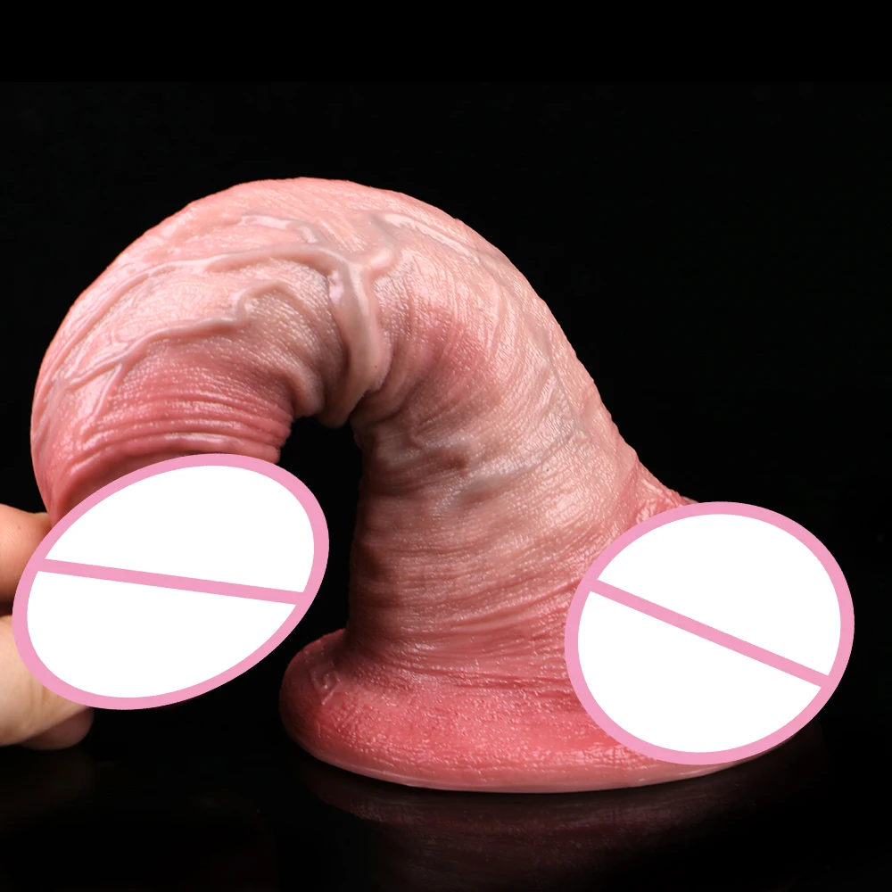 SXXY طبقة مزدوجة الجلد محكم قضبان اصطناعية سيليكون نابض بالحياة القضيب مع شفط كأس واقعية الشرج دسار G بقعة تحفيز الجنس لعب #4