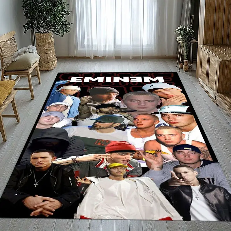 Rap God Slim Shady Eminem Hiphop Soft Non-Slip Large Area Rug for Living Room,Bedroom Playroom Carpet Mat for Sofa,Home Decor