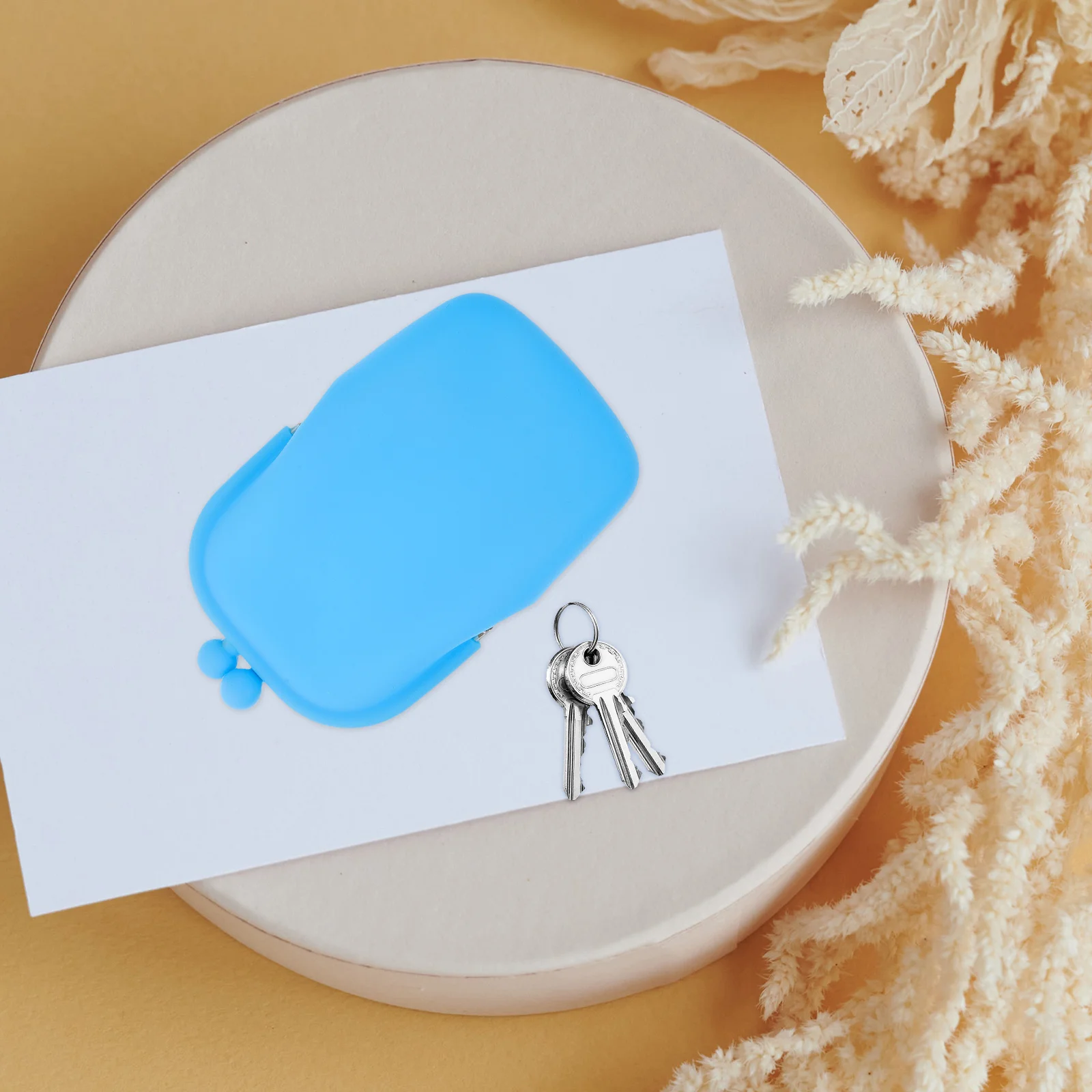 Moneta in silicone per portamonete da donna Portamonete Porta piccoli occhiali