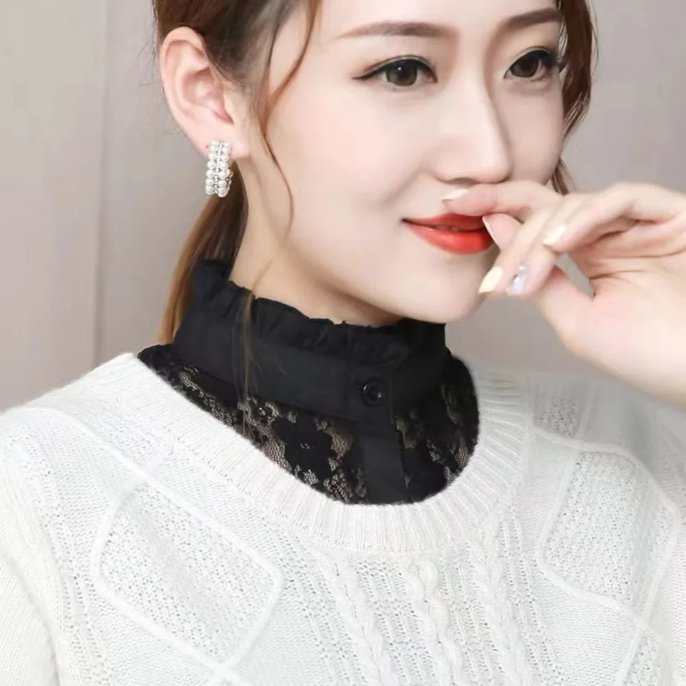 

Fashion Multifunctional Fake Collar Lace Design Lace Up Detachable Collar Detachable Lace Collar Women's