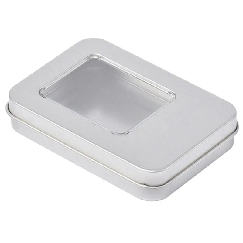 

R6FE Metal Gaming Card Box Playing Card Container Storage for Case Packing Box Playing Cards Box Empty Candy Storage