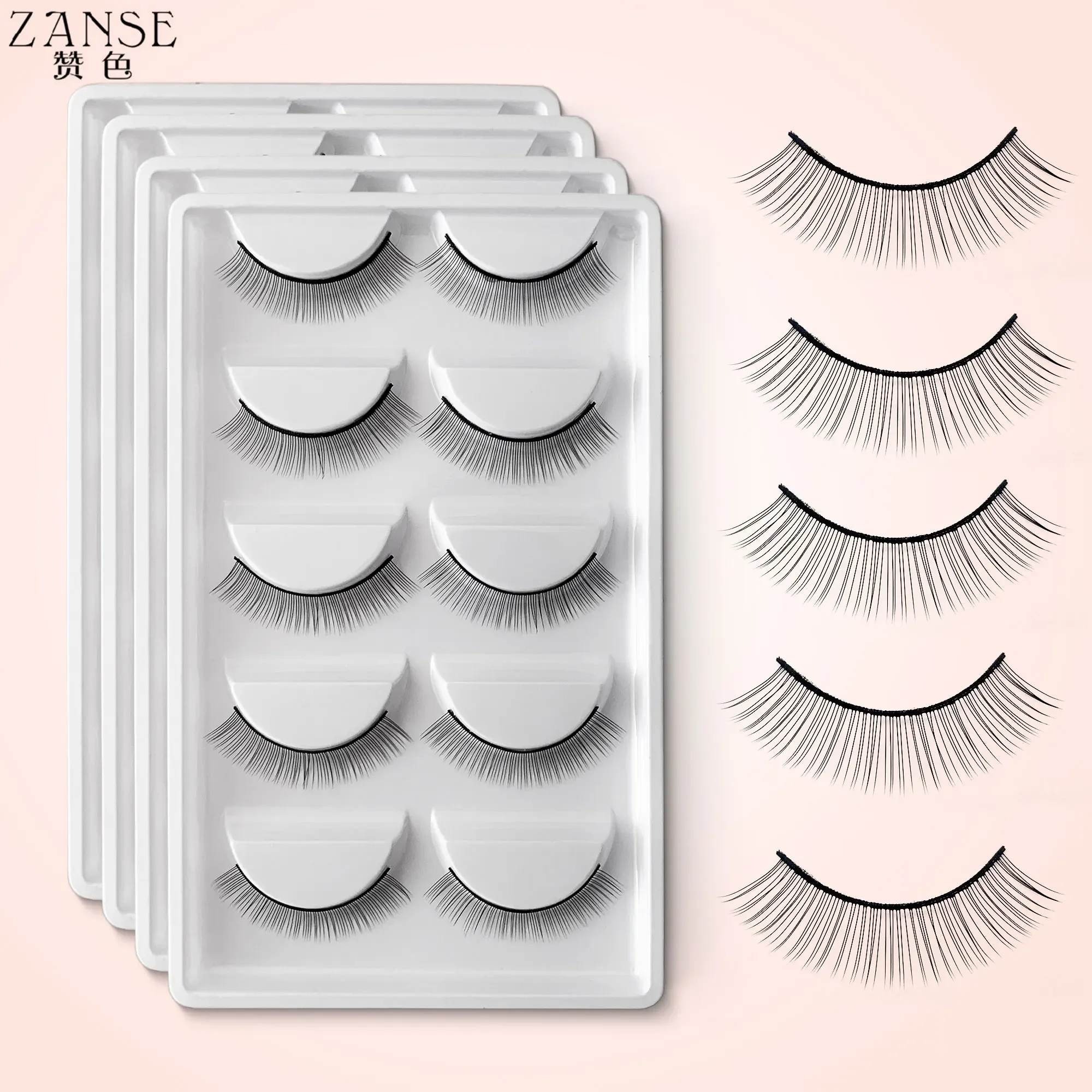 10Boxes Training Lashes Beginner False Eyelashes Practice Lashes Strip Individual Lash  Extension Supplies Makeup Tools