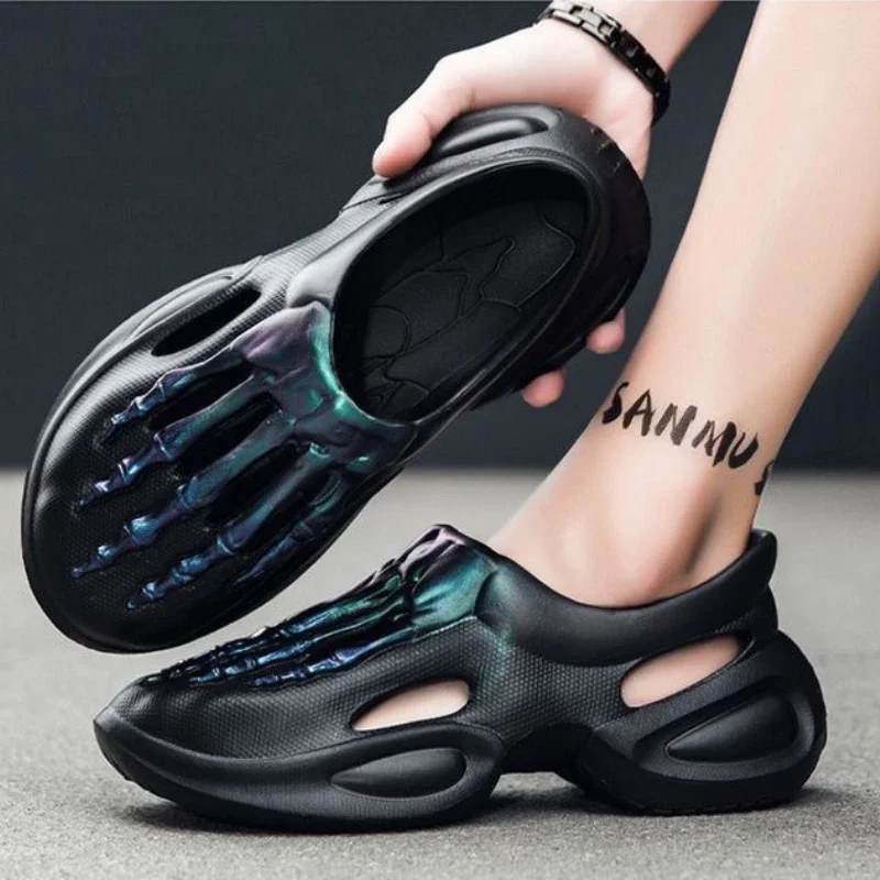 Wear-resistant Male Shoe with Platform Height Pvc Cheap Liquidation Japanese Luxury 2025 Trend Expensives Color Buy Men's Sandal