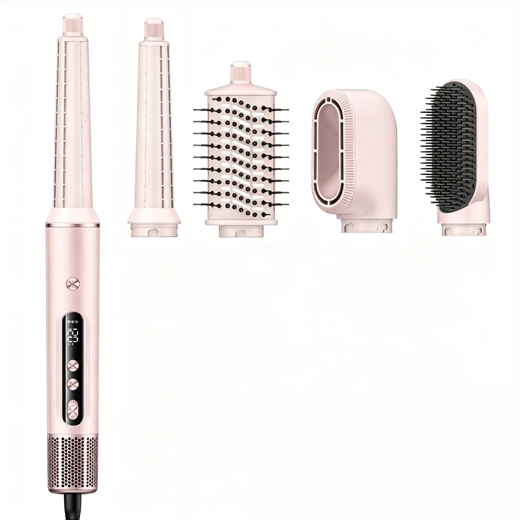 5 in 1 Multi Styler Hot Air Styler Hair Curler Fast Drying Straightening Volumizing 1400W High Speed Hair Dryer