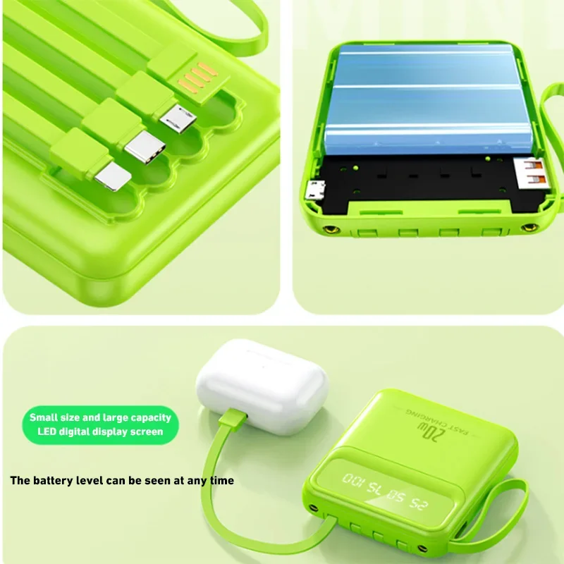 Xiaomi 20000mAh Outdoor Portable Powerbank Fast Charging PD20W Power Bank Battery Charger For iPhone Samsung Huawei 2024 New