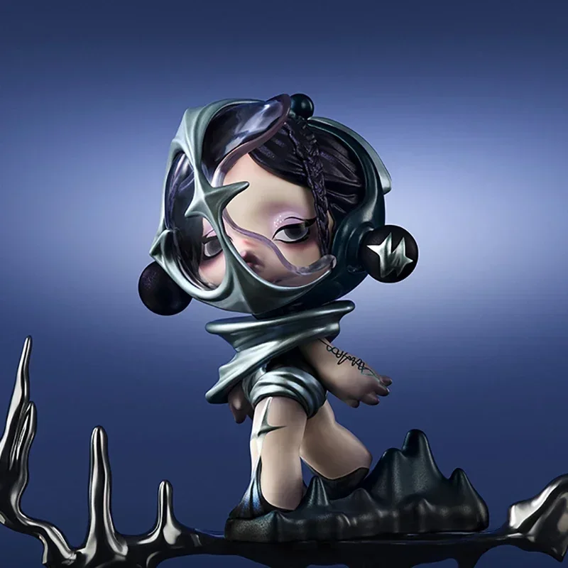 البوب مارت SKULLPANDA سلسلة الصوت حقيقية صندوق أعمى صندوق الغموض تخمين حقيبة اللعب دمية لطيف أنيمي الشكل سطح المكتب
