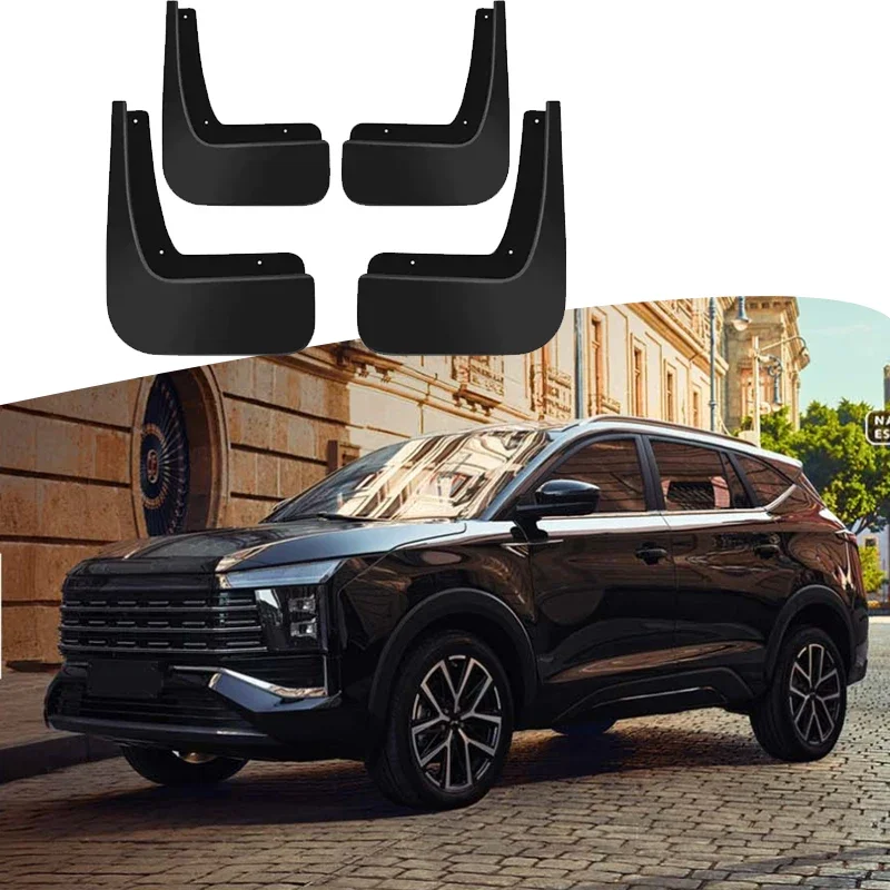 4pcs Car Fender Mud Flaps Protect Auto Splash Guard Anti-dirt Wear-resistant Accessory For JAC 8 JS8 PRO MOSKVICH 8 2026 2027