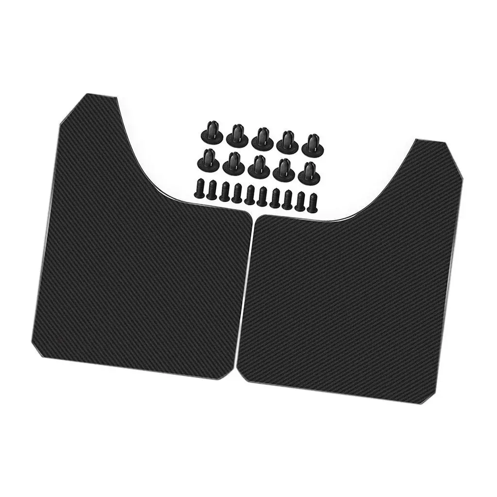 

Set of 4 Mud Flaps Set Easy Installation Guards for MF12-Bas-RD