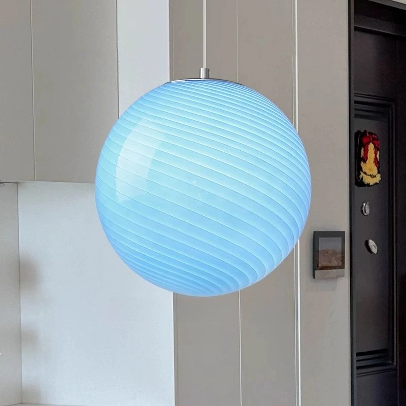 Glass Chandelier Children's Room Bedroom Ceiling Lamp Simple Creativity Tricolor Pendant Light Electroplating Lighting Lights