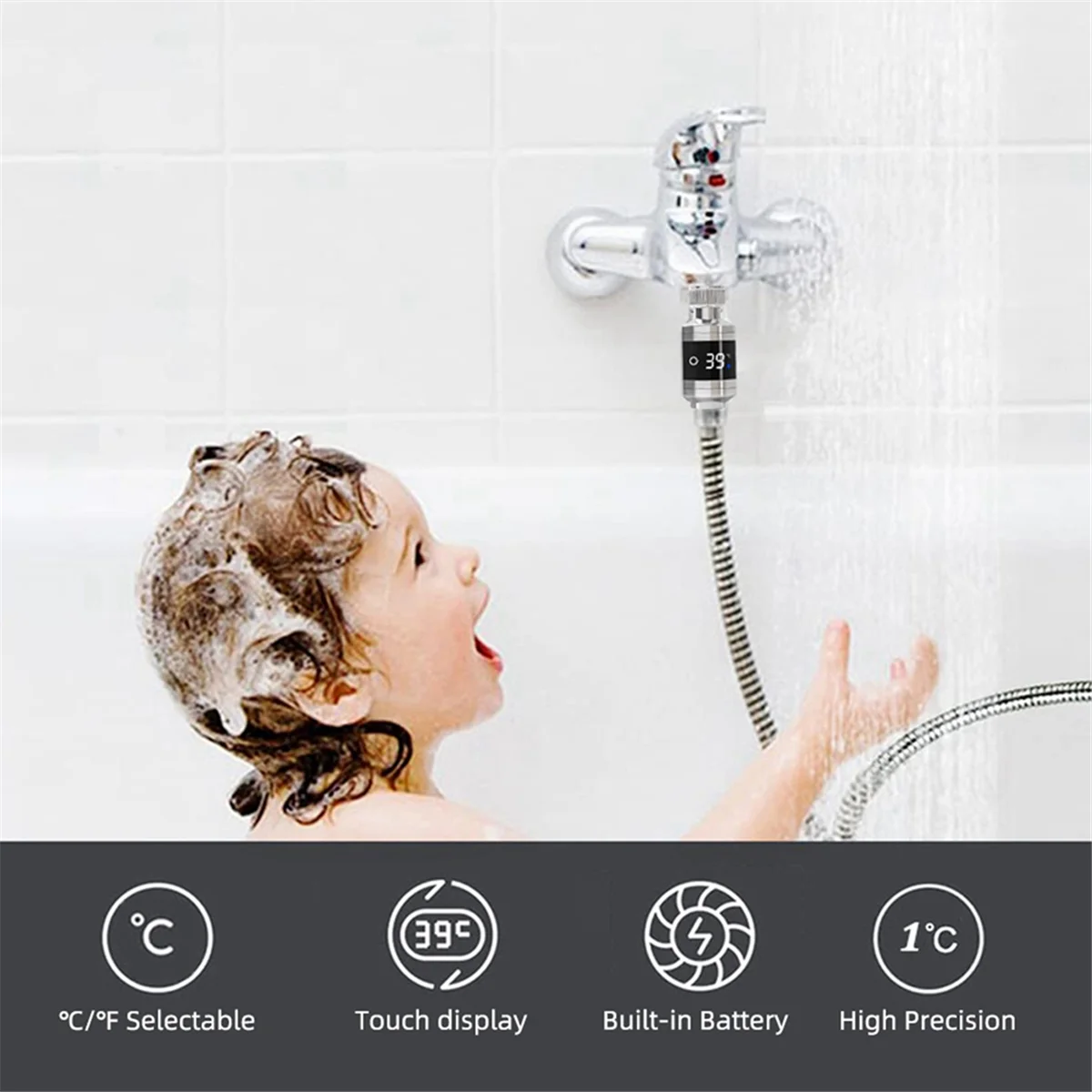 Rubinetti doccia termometro ad acqua vasca da bagno rubinetto doccia cucina casa termometro temperatura acqua