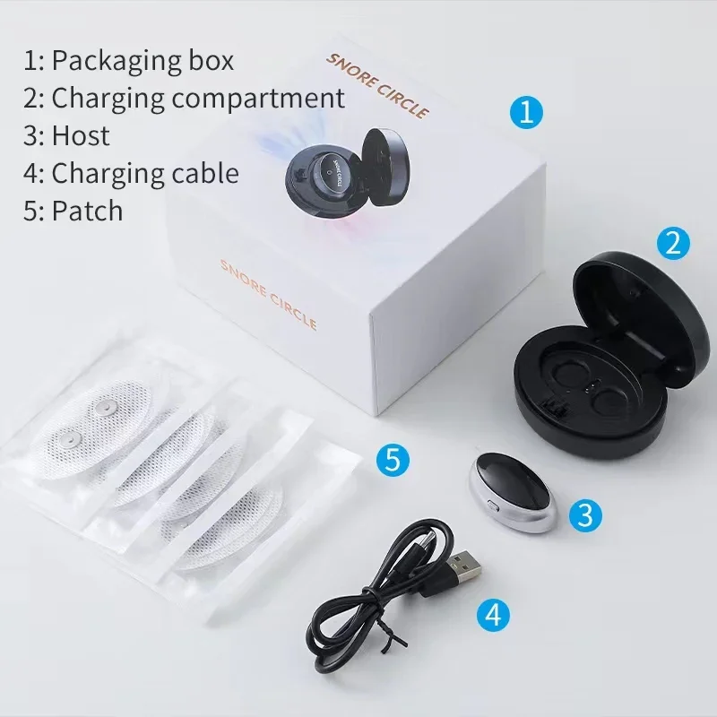 Smart Anti-Snoring Devices Magnetic Anti Snore EMS Easy Breathe Improve Sleeping Aid Apnea Guard Night Device Dropshipping