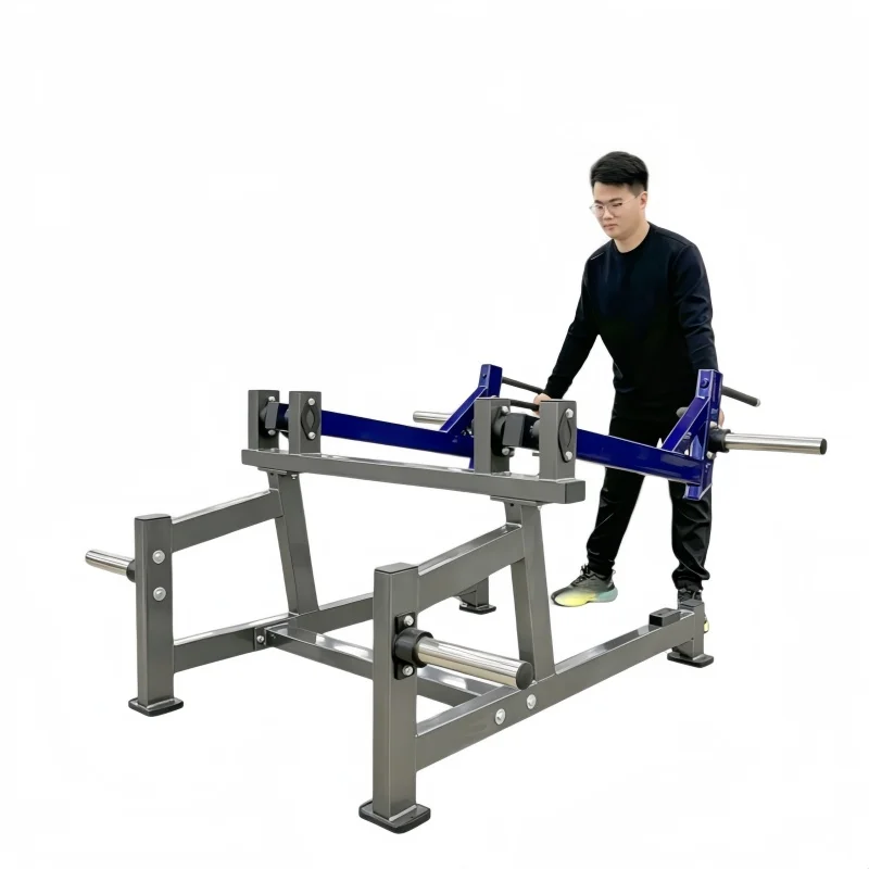 Multi Use Adjustable Plate Loaded Deadlift Machine Glute Builder Commercial Gym Equipment Deadlift Split Squats Lunge Machine