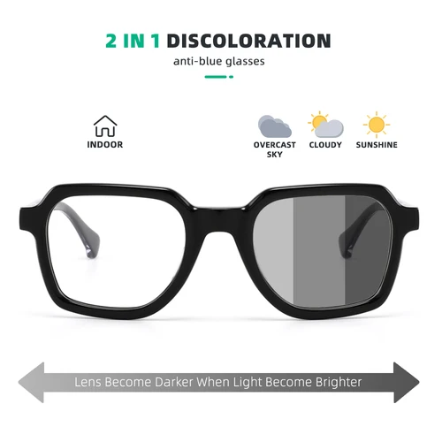 Imagen 2 del producto Gafas de grado para hombre, gafas de lectura personalizadas con prescripción, montura de acetato para mujer, gafas Vintage ligeras de lujo para hombre, gafas de sol de lujo 1