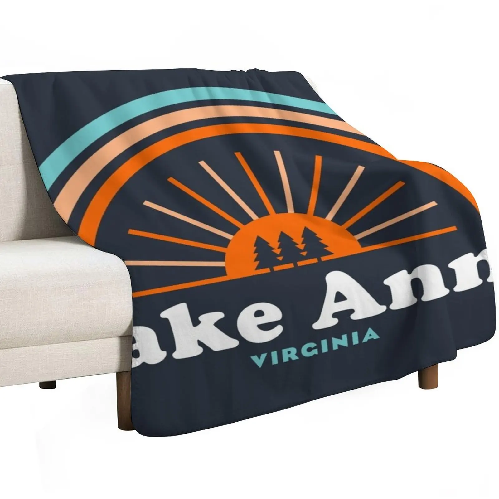 Lake Anna Virginia Rainbow Throw Blanket Decoratives for sofa Sofa Hairy Thermals For Travel Blankets