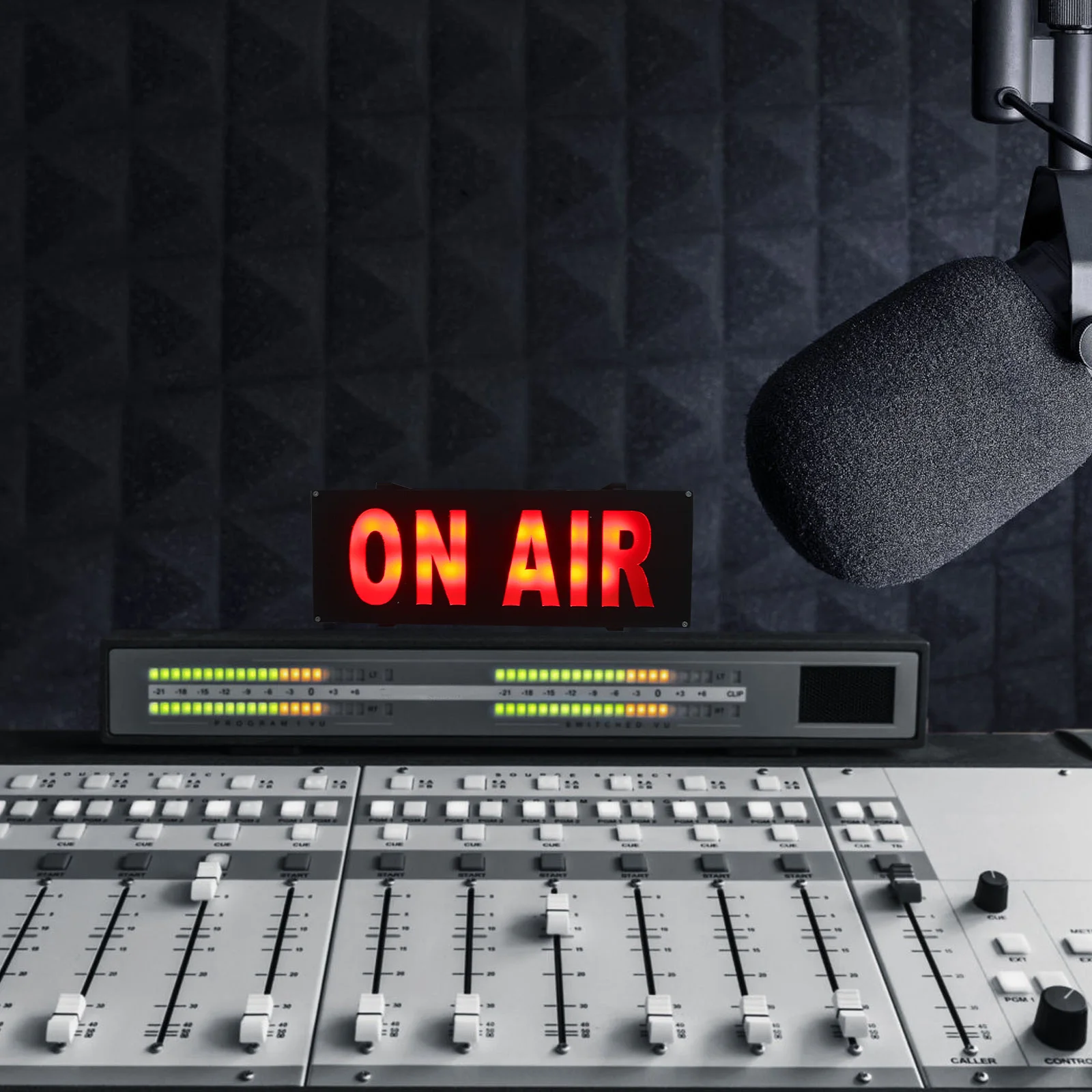 على الهواء LED تسجيل سطوع عالية غرفة الاستوديو الجدار ضوء تسجيل مؤشر المكونات جدار جبل ضوء علامة الزخرفية