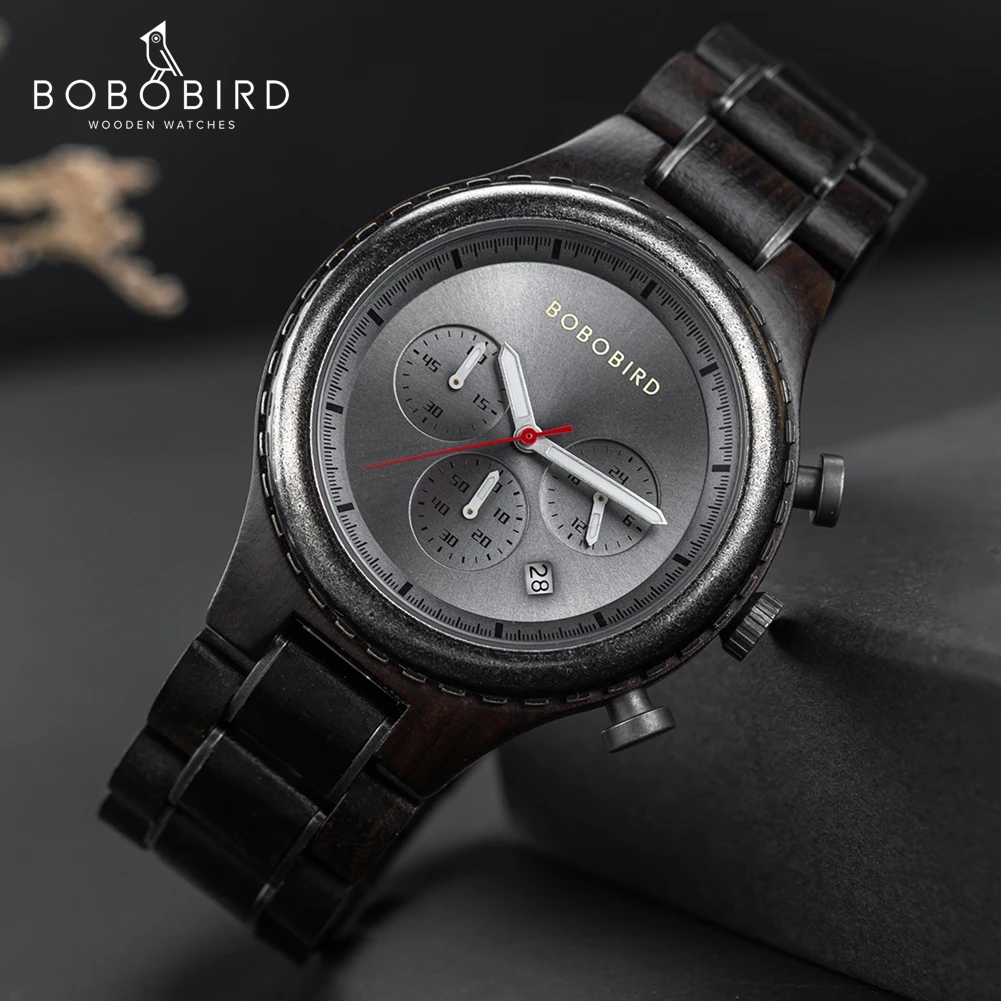 bobo-bird-men's-wood-watch-new-fashion-business-quartz-wristwatch-multi-function-chronograph-clock-custom-logo-great-gift-box