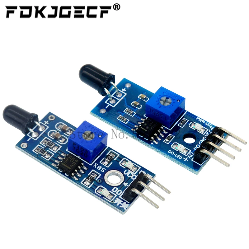 LM393 3 Pin / 4 Pin IR Flame Detection Sensor Module Fire Detector Infrared Receiver Module for arduino Diy Kit