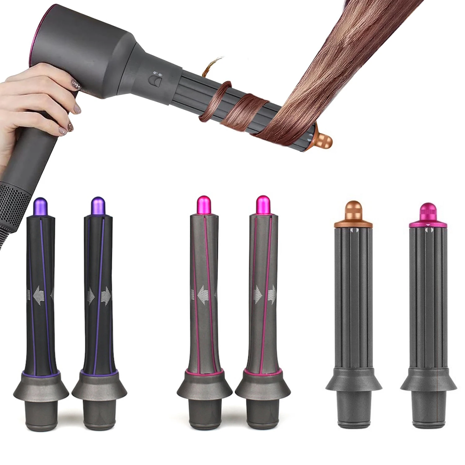 For Dyson Supersonic Hair Dryer HD01/01/08/15 Seriers And AirWrap Hair Curling Barrels Curler Nozzle Accessories Curling Adaptor